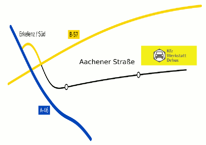 Anfahrt zum Getriebeölwechsel in Erkelenz